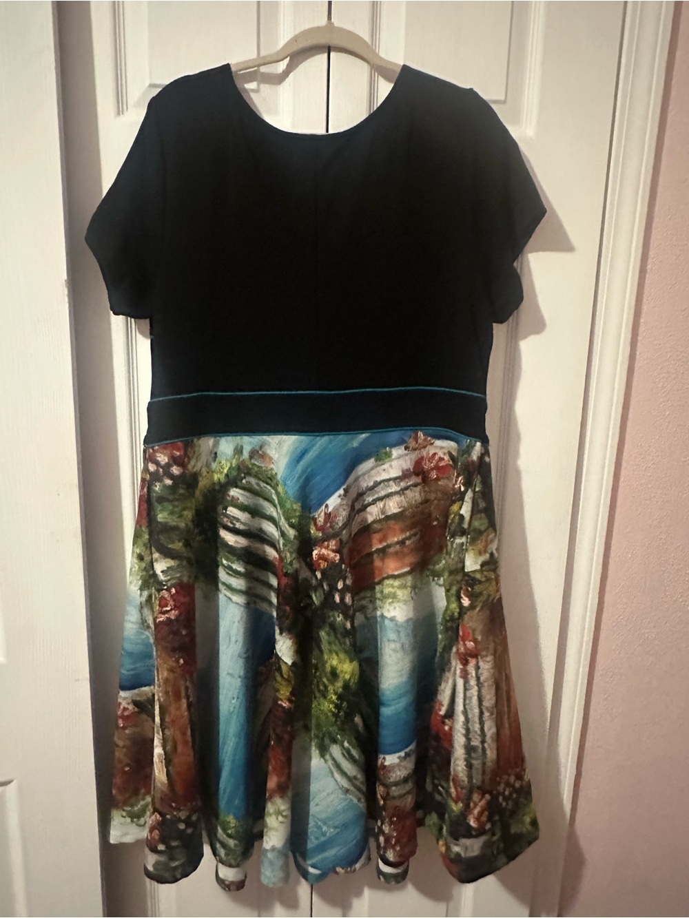 eShakti landscape art to wear dress 2x - Picture 2 of 4